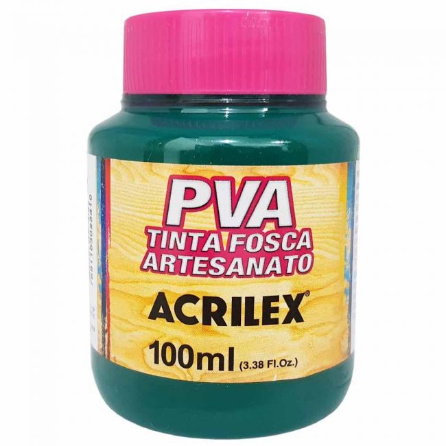 Tinta PVA Fosca para Artesanato 100ml Verde Bandeira - Acrilex