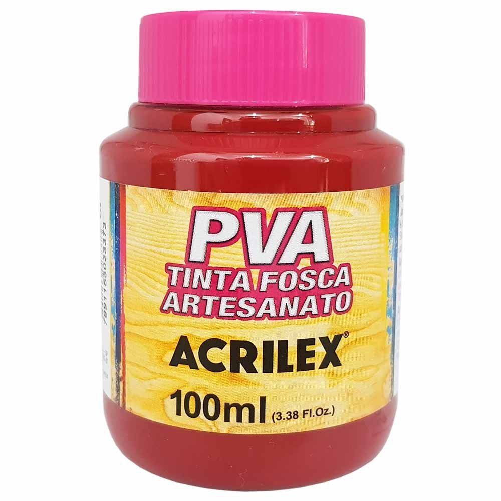 Tinta PVA Fosca para Artesanato 100ml Vinho - Acrilex